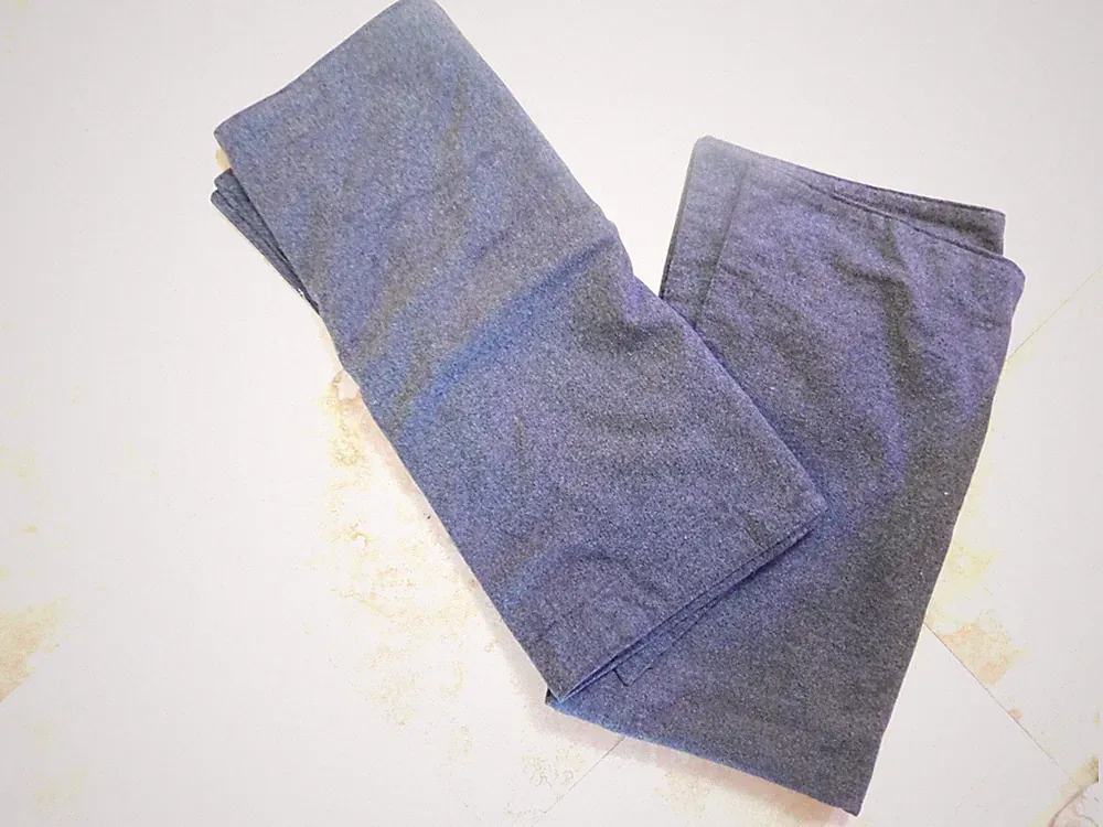 2 Ralph Lauren Wool Blend King Pillow Shams in charcoal gray