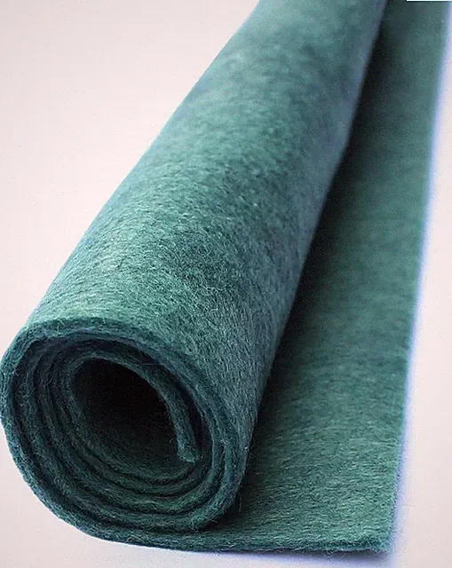 Babbling Brook - Deep Blue Green - Wool Felt Oversized Sheet - 35% Wool Blend