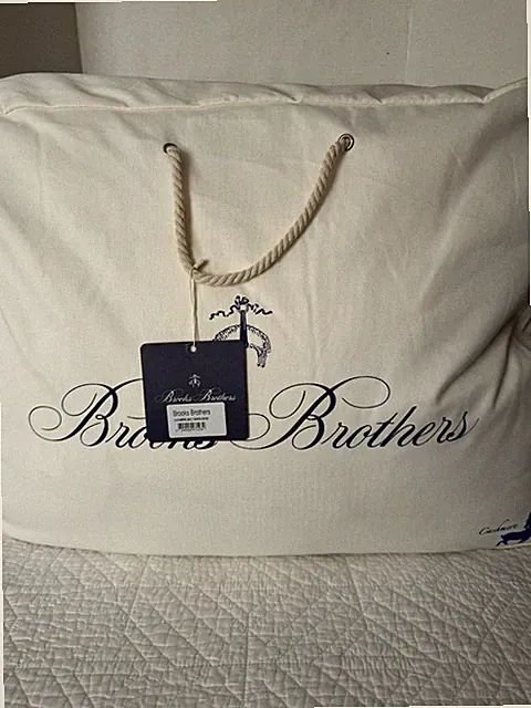 Brooks Brothers Cashmere And Wool Blend Luxury Comforter Queen Off White