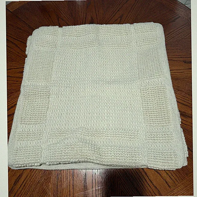 Crate & Barrel Lancaster Textured Pillow 23x23 Set 2 Wool Cotton Blend Zipper