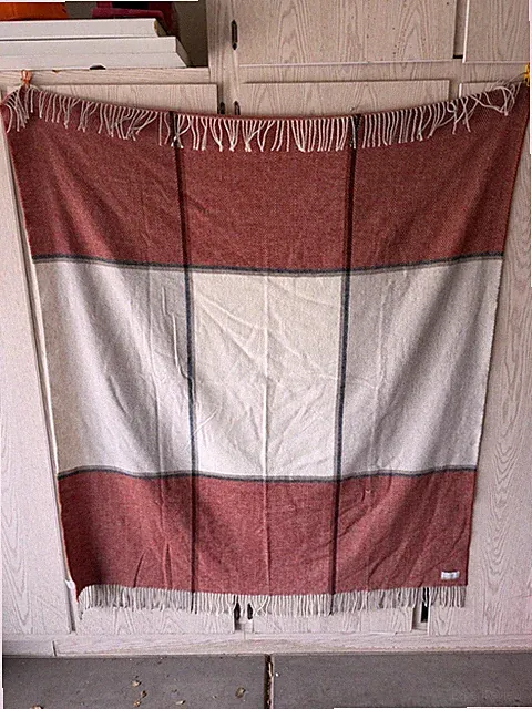 Cristina Chiti Blanket 100% Made In Italy Wool Blend New Without Tags Excellent