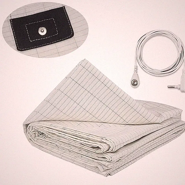 Earthing Bed Sheet Flat Sheet Earth Benefit Gold Connection Earth Cord Grounding