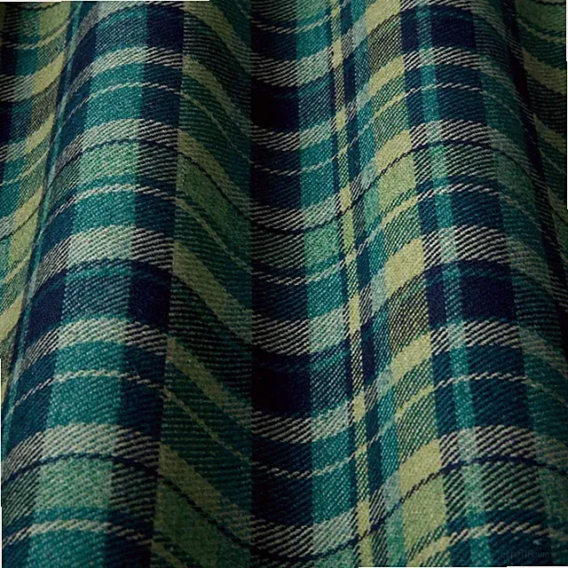 Highland Wool Blend Fabric Tartan Ocean Upholstery Grade Curtain Cushion
