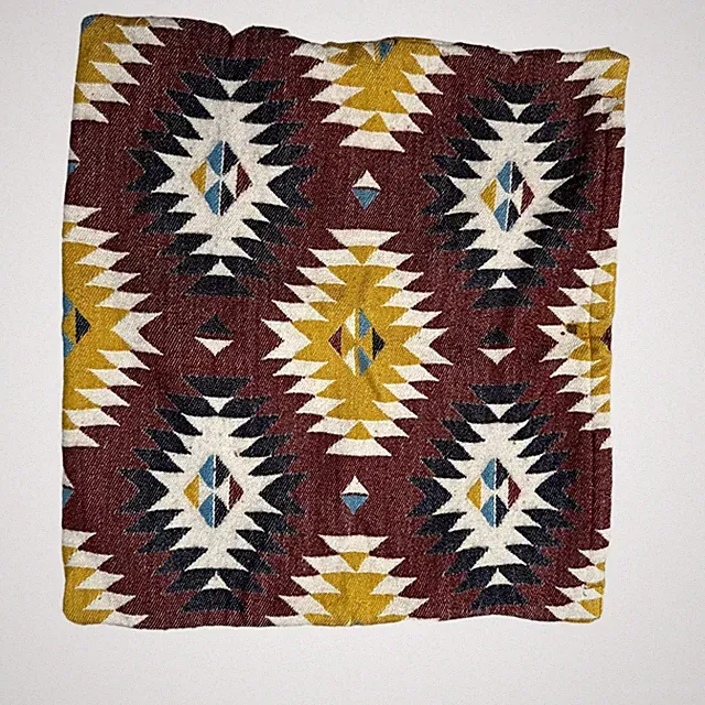 Ikea Fransine Wool Blend Aztec Southwestern Style Pillow Cover (Lot of 2)