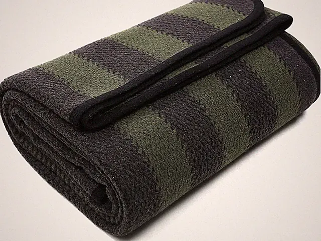 Merino Wool Blanket -87" x 63" Thick Warm Soft Large Bed Throw Great for Camping