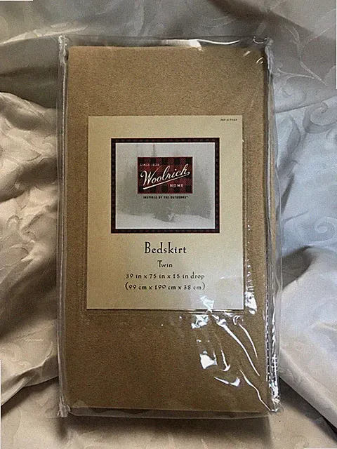 NEW in package Woolrich Home Twin Bedskirt 39 in x 75 in x 15 in Drop