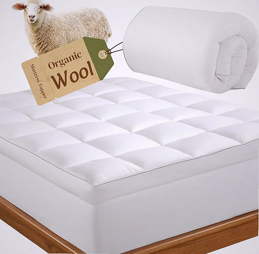 Ultimate Comfort 2000GSM Merino Wool Queen Mattress Topper