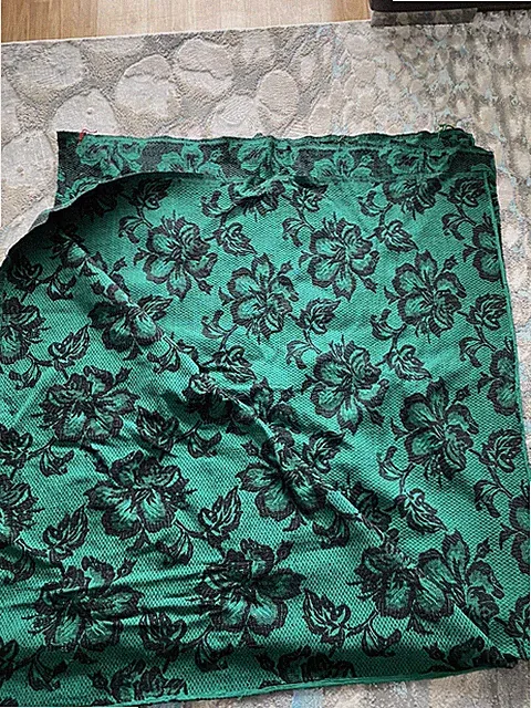 Vintage wool/cotton blend bed throw/ cover , sz 80/81 inches