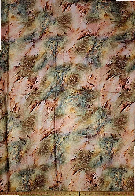 Wool Blend Floral Printed Thick Winter Spun Soft Fabric 45”W Sold BTY Peach